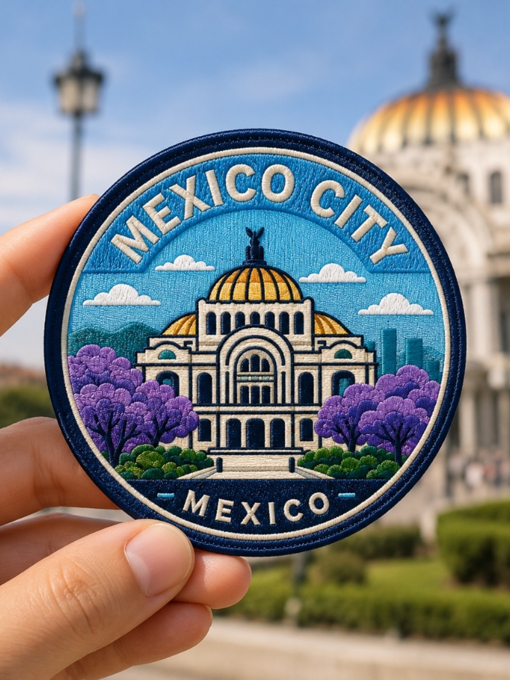 Mexico City Mexico Patch 3" Iron On Palacio Bellas Artes Travel Badge